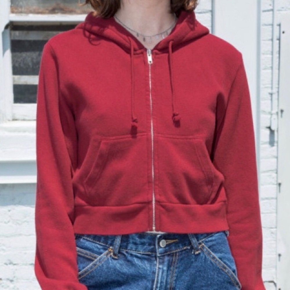 COPY- Rare red brandy brandy crystal hoodie